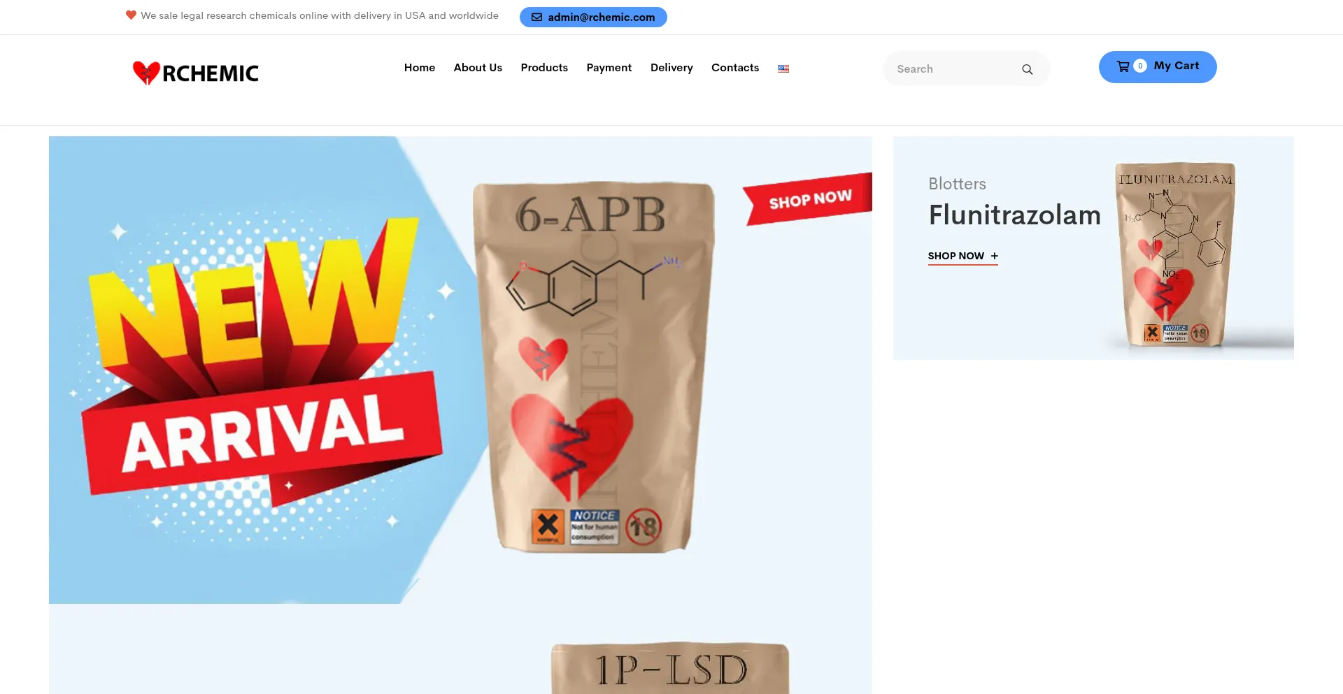 Website screenshot of Rchemic.com