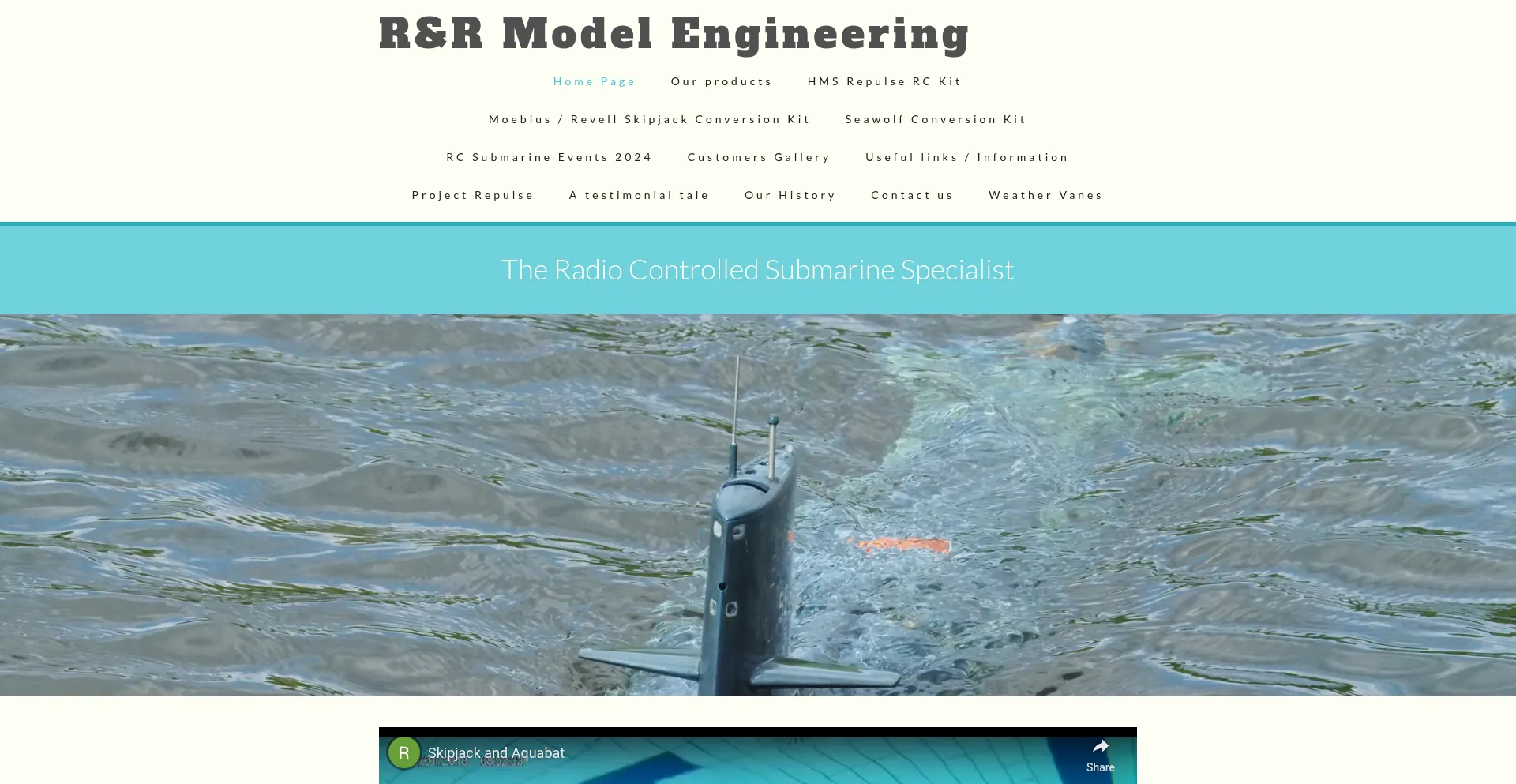 Website screenshot of Rcsubs.co.uk