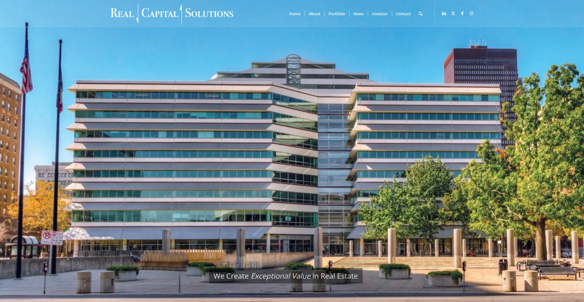 Website screenshot of Realcapitalsolutions.com