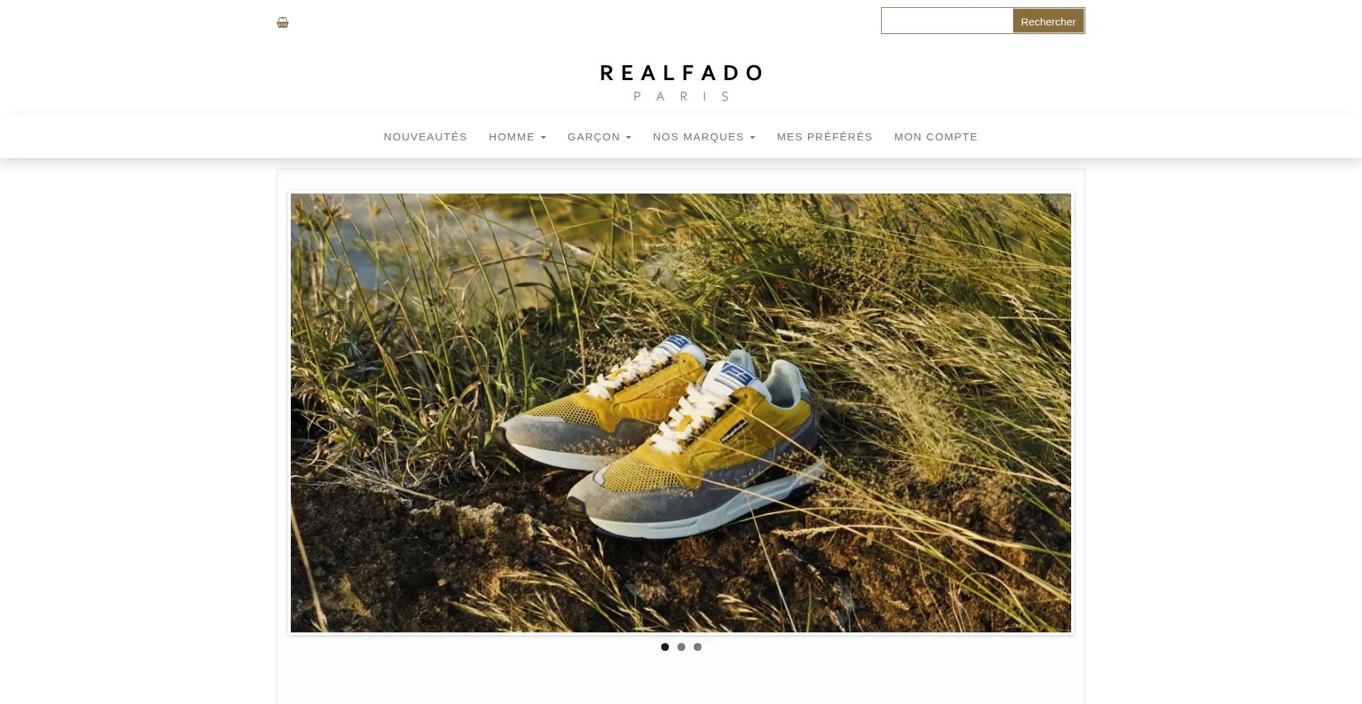 Website screenshot of Realfado.com