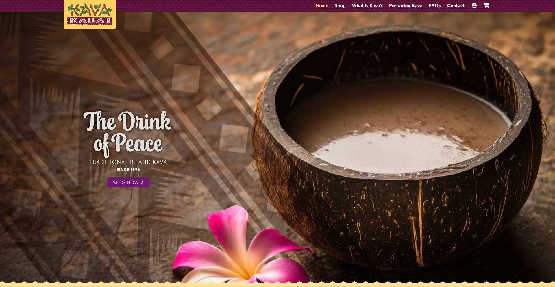 Website screenshot of Realkava.com