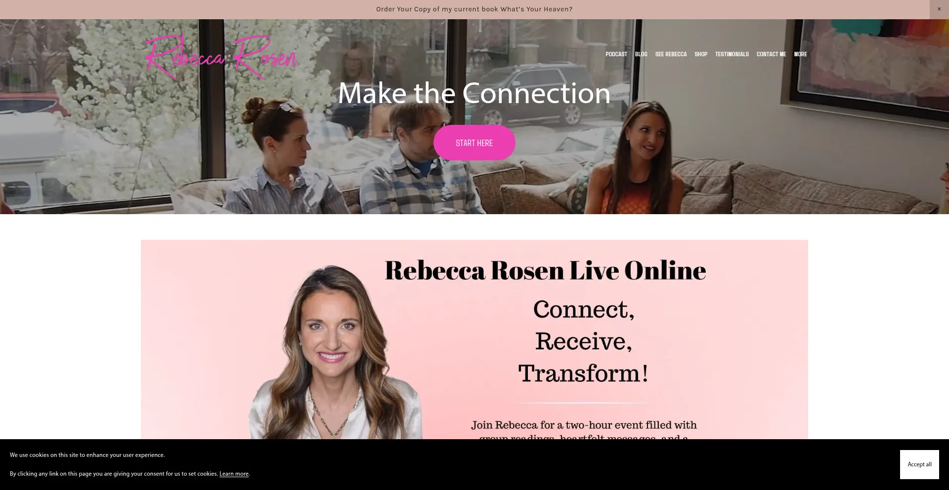 Rebeccarosen.com Screenshot