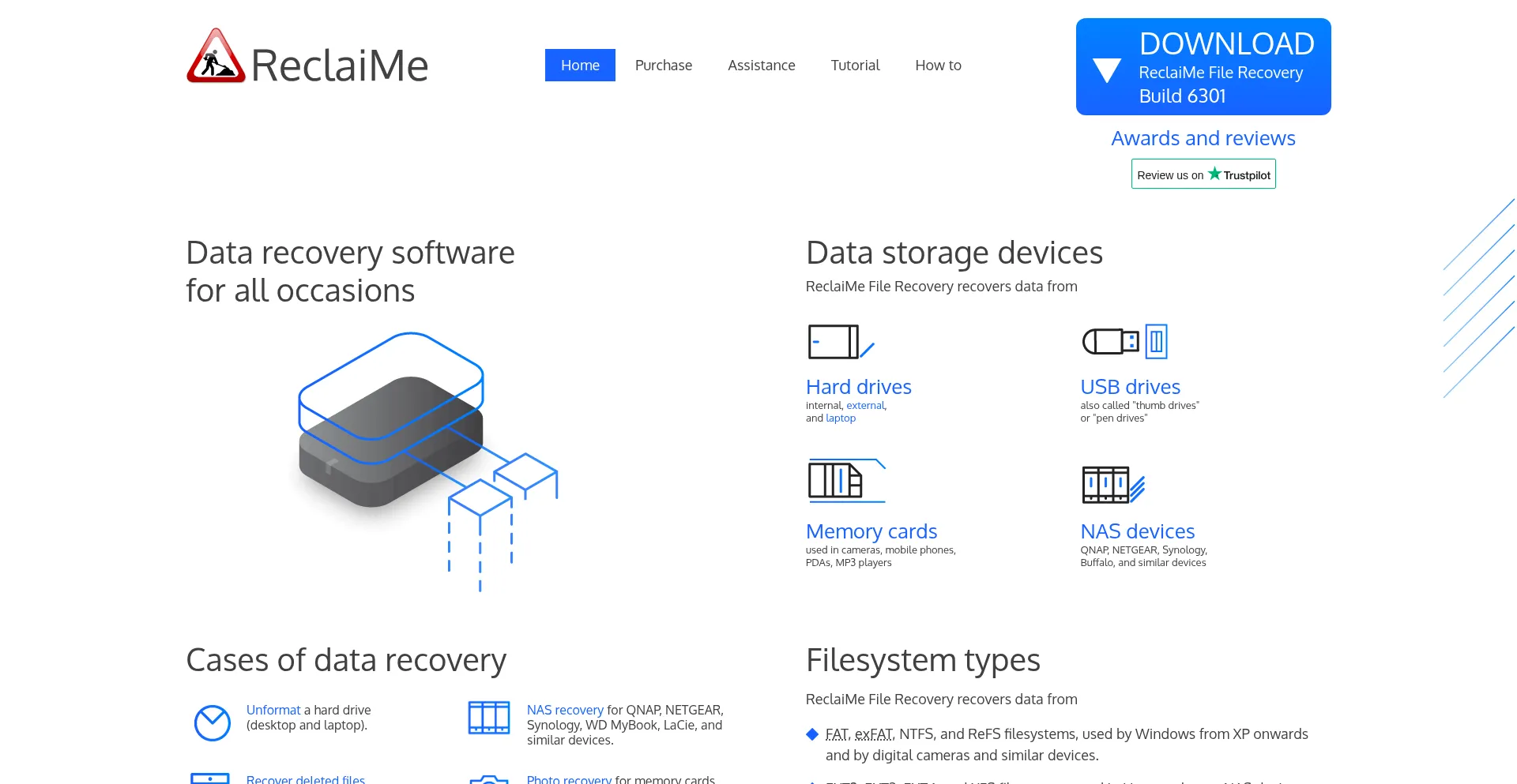 Reclaime.com Screenshot
