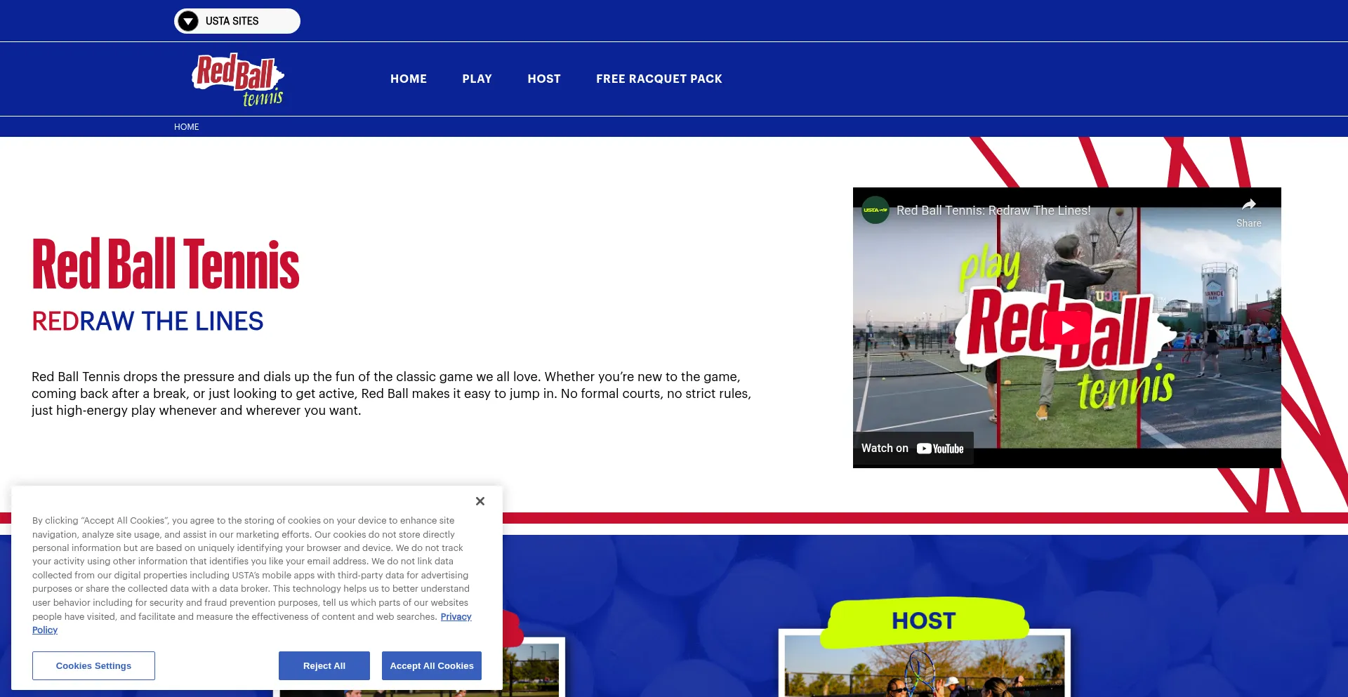 Redballtennis.com Screenshot