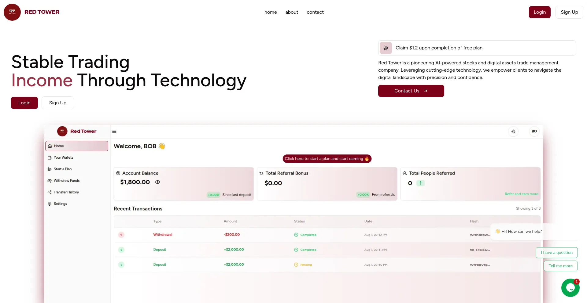 ¿És Seguro y Confiable Redtowerholdings.com?