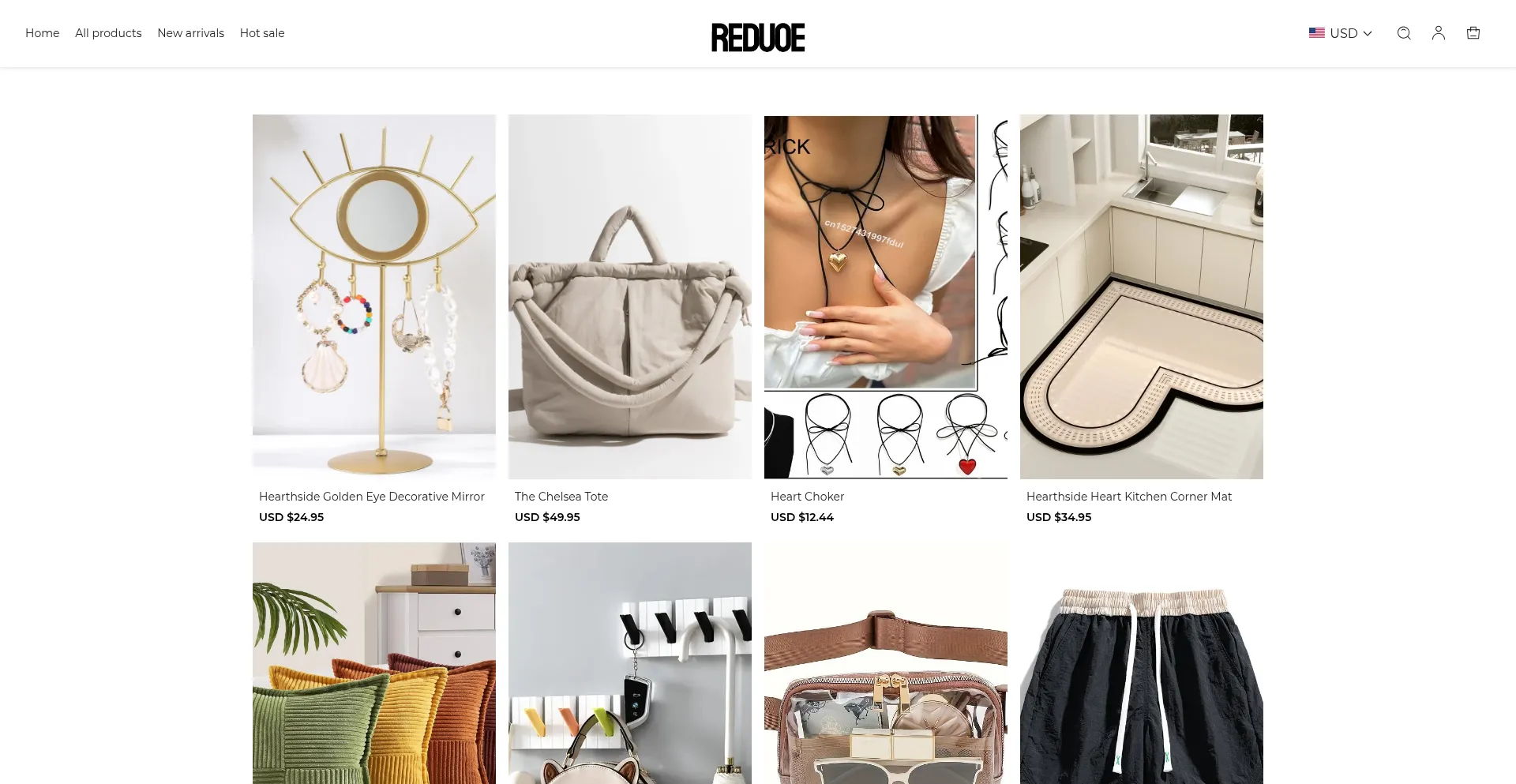 Website screenshot of Reduoe.com