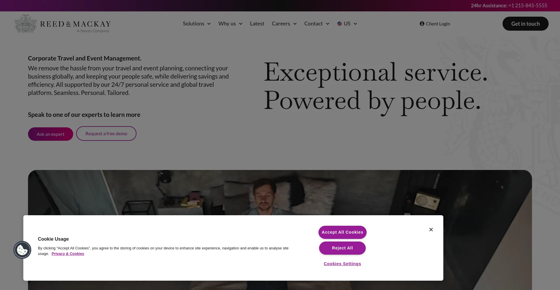 Website screenshot of Reedmackay.com