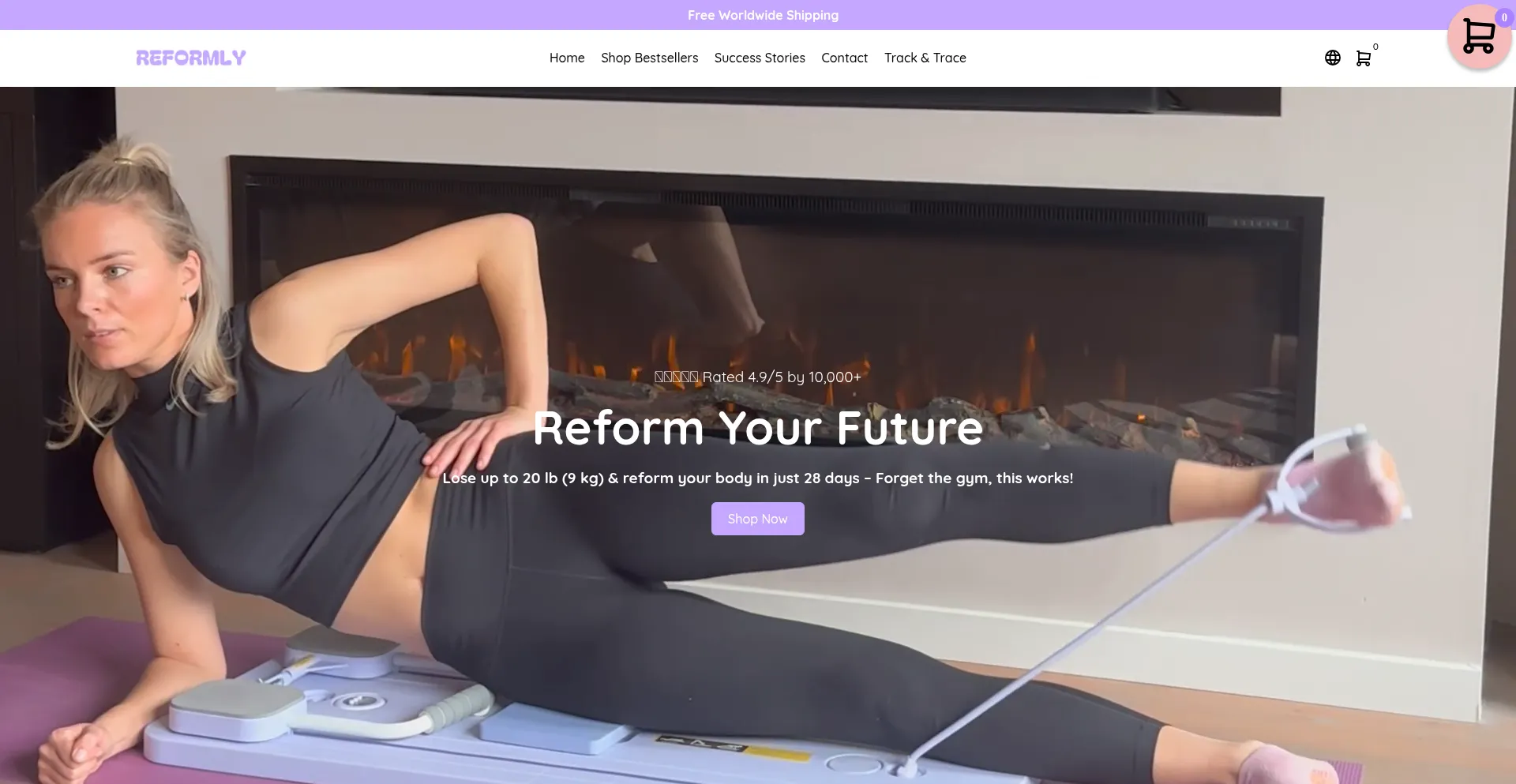 Website screenshot of Reformlyboard.com
