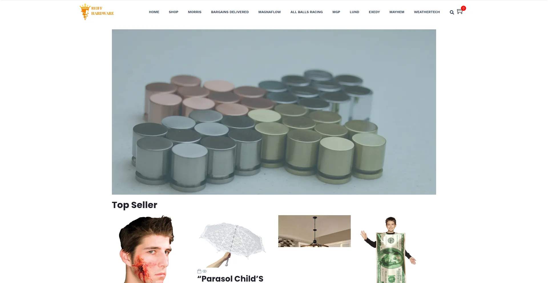 Website screenshot of Reiffhardware.com