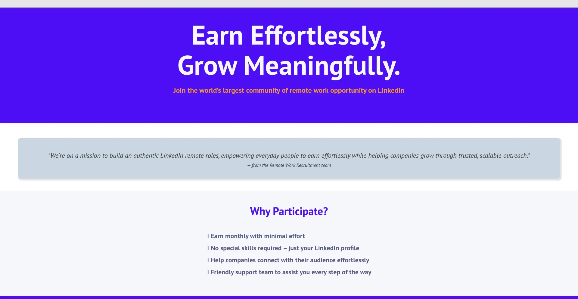 ¿És Seguro y Confiable Remoteworkrecruitment.com?