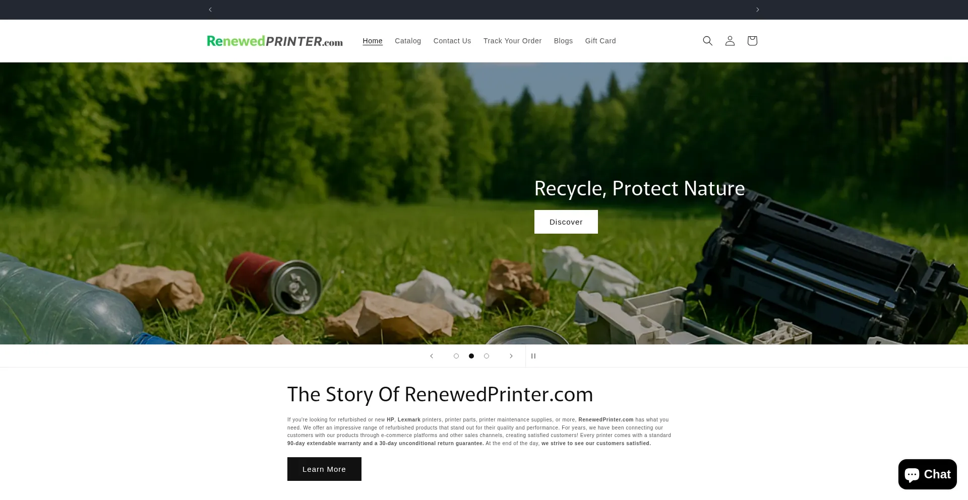 ¿És Seguro y Confiable Renewedprinter.com?