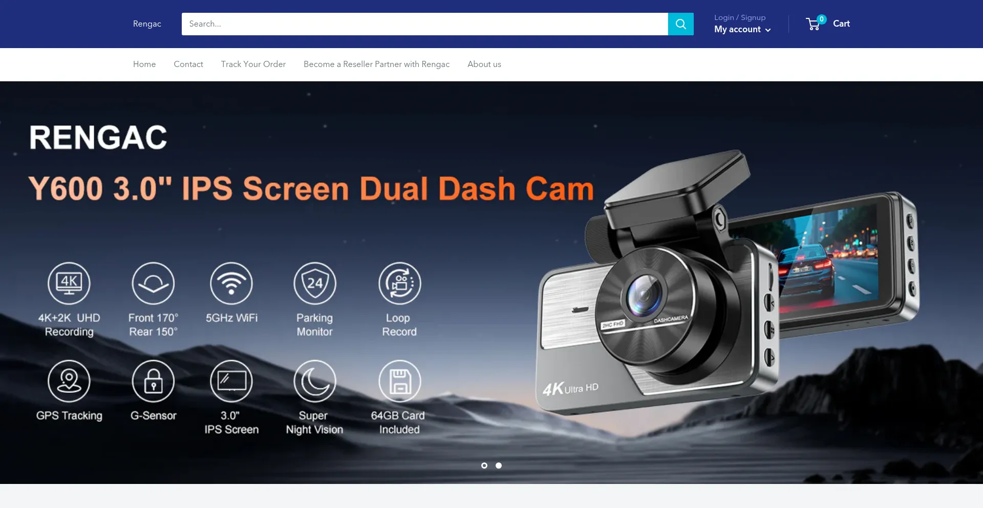 Website screenshot of Rengac.com