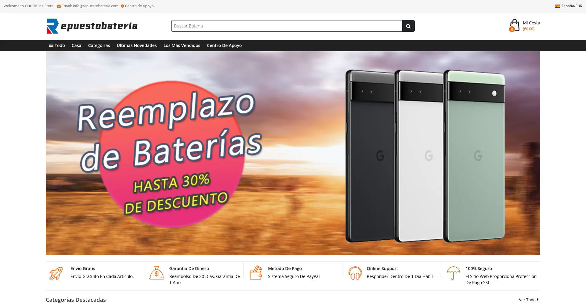 ¿És Seguro y Confiable Repuestobateria.com?