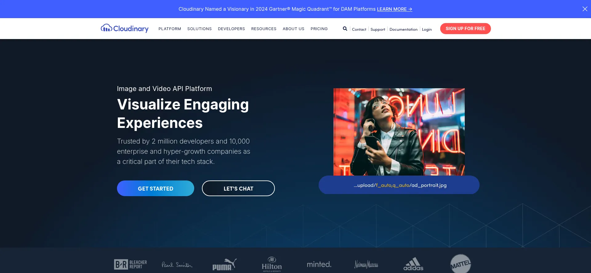 Website screenshot of Res.cloudinary.com