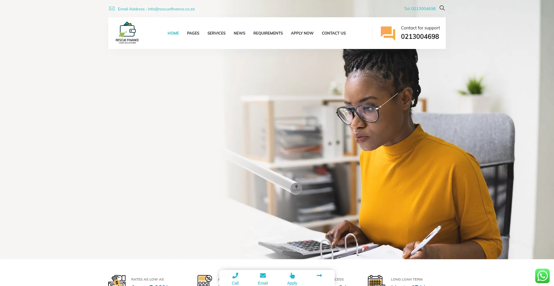 ¿És Seguro y Confiable Rescuefinance.co.za?