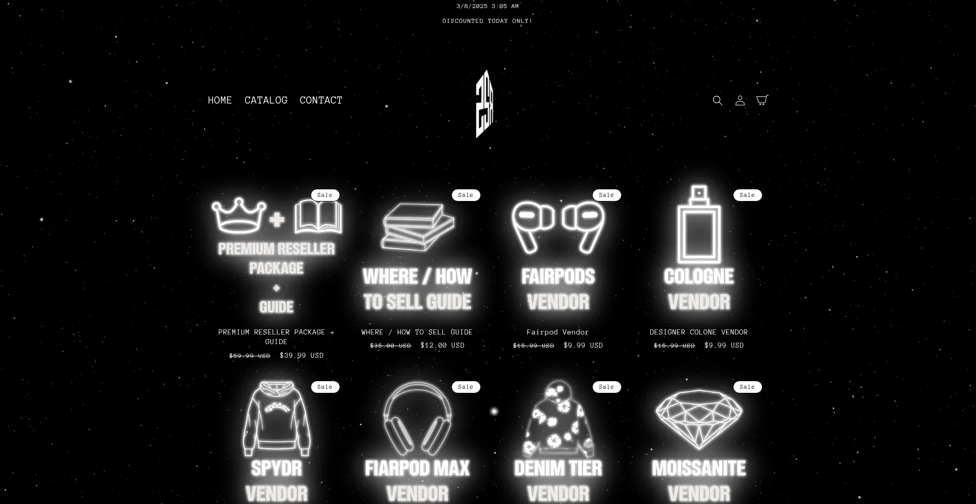 Website screenshot of Resell2success.com