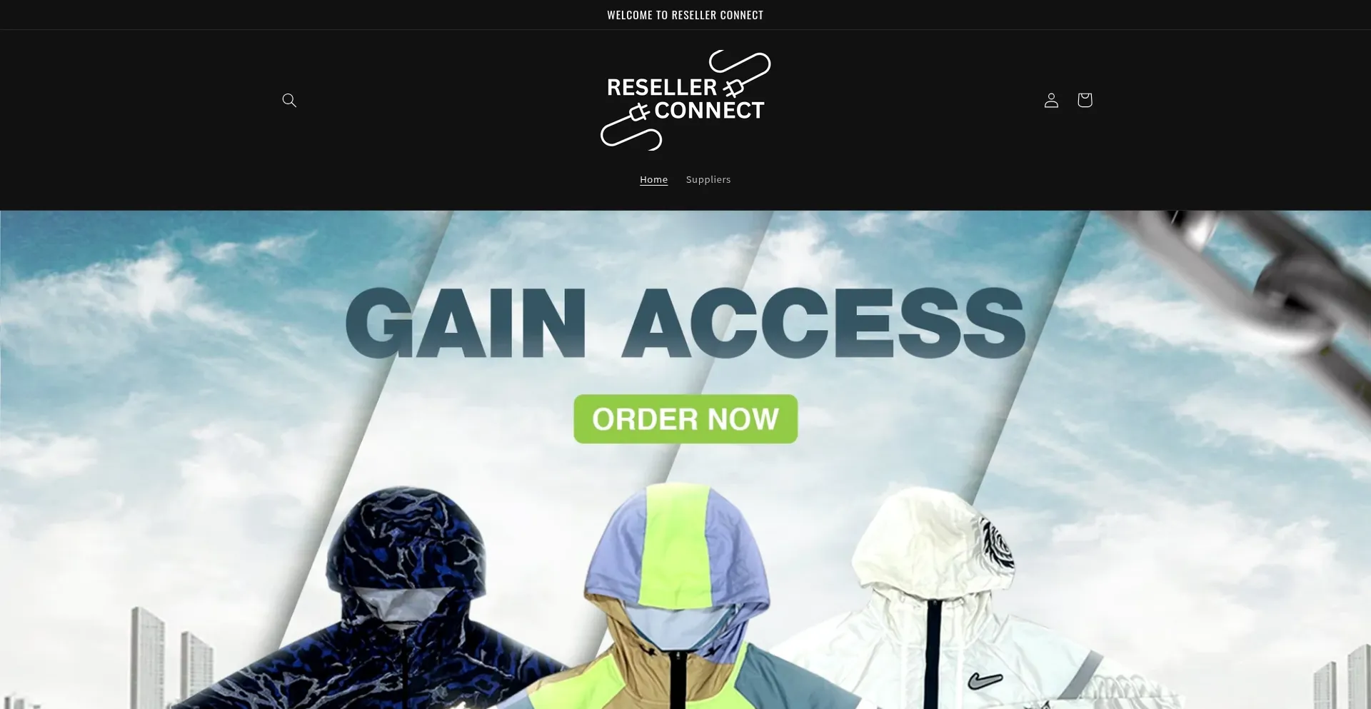 Website screenshot of Resellerconnect.org