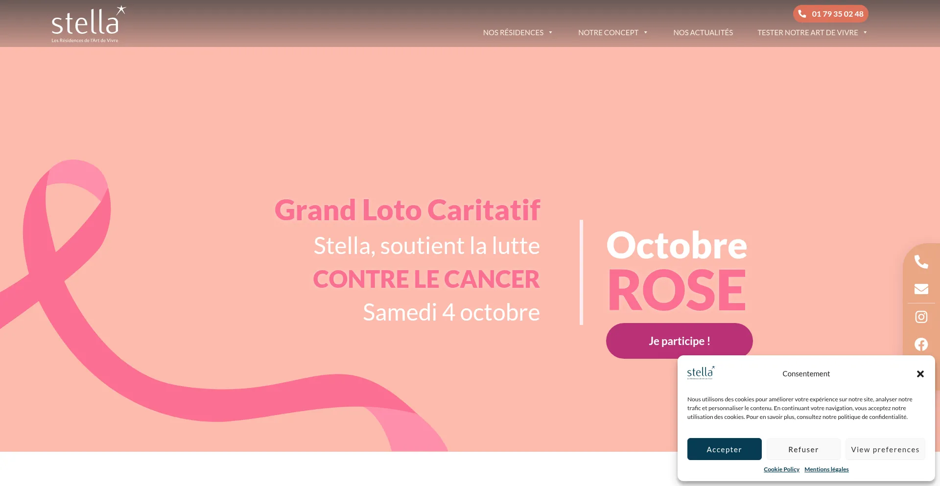 Residences-stella.com Screenshot