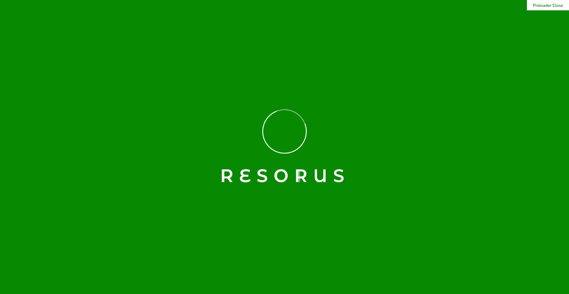 Website screenshot of Resorus.com