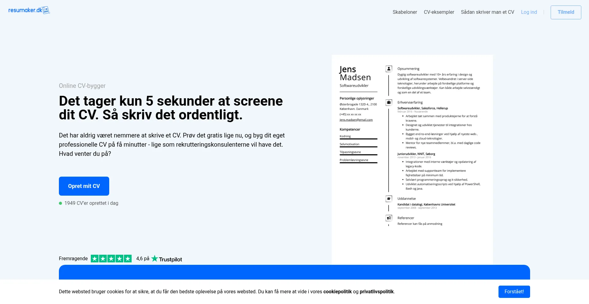 ¿És Seguro y Confiable Resumaker.dk?
