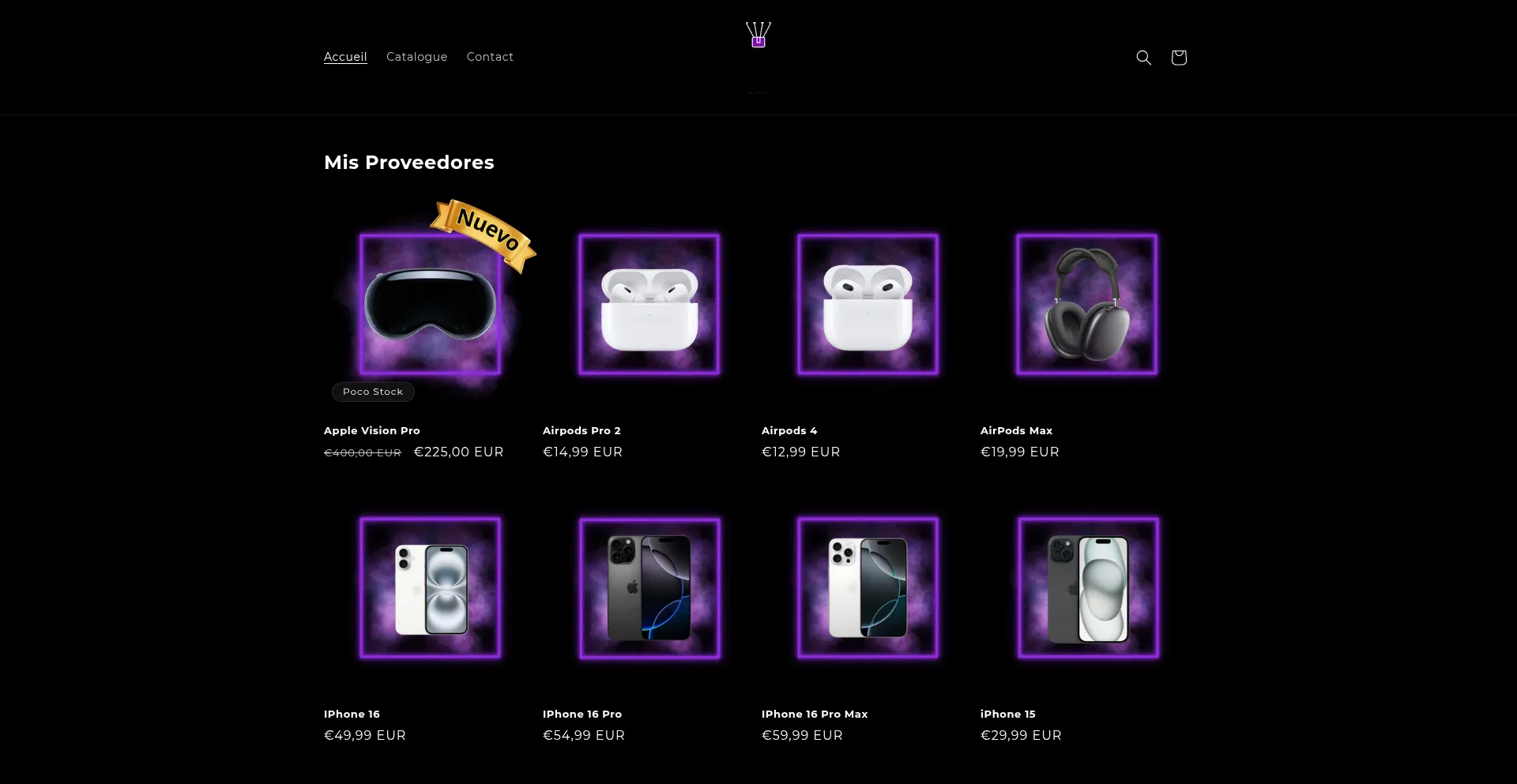 Website screenshot of Revender.io