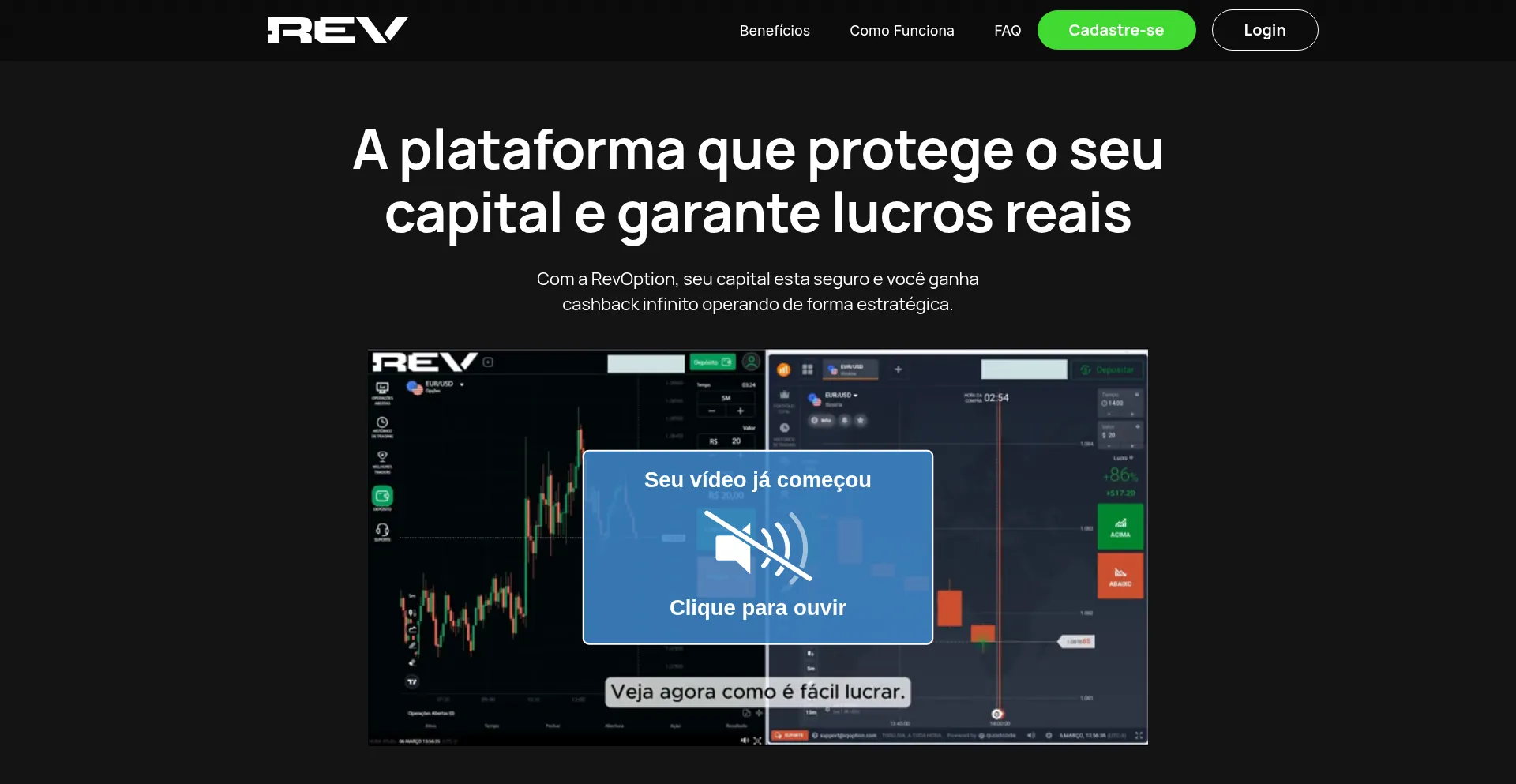 Website screenshot of Revinfinito.com
