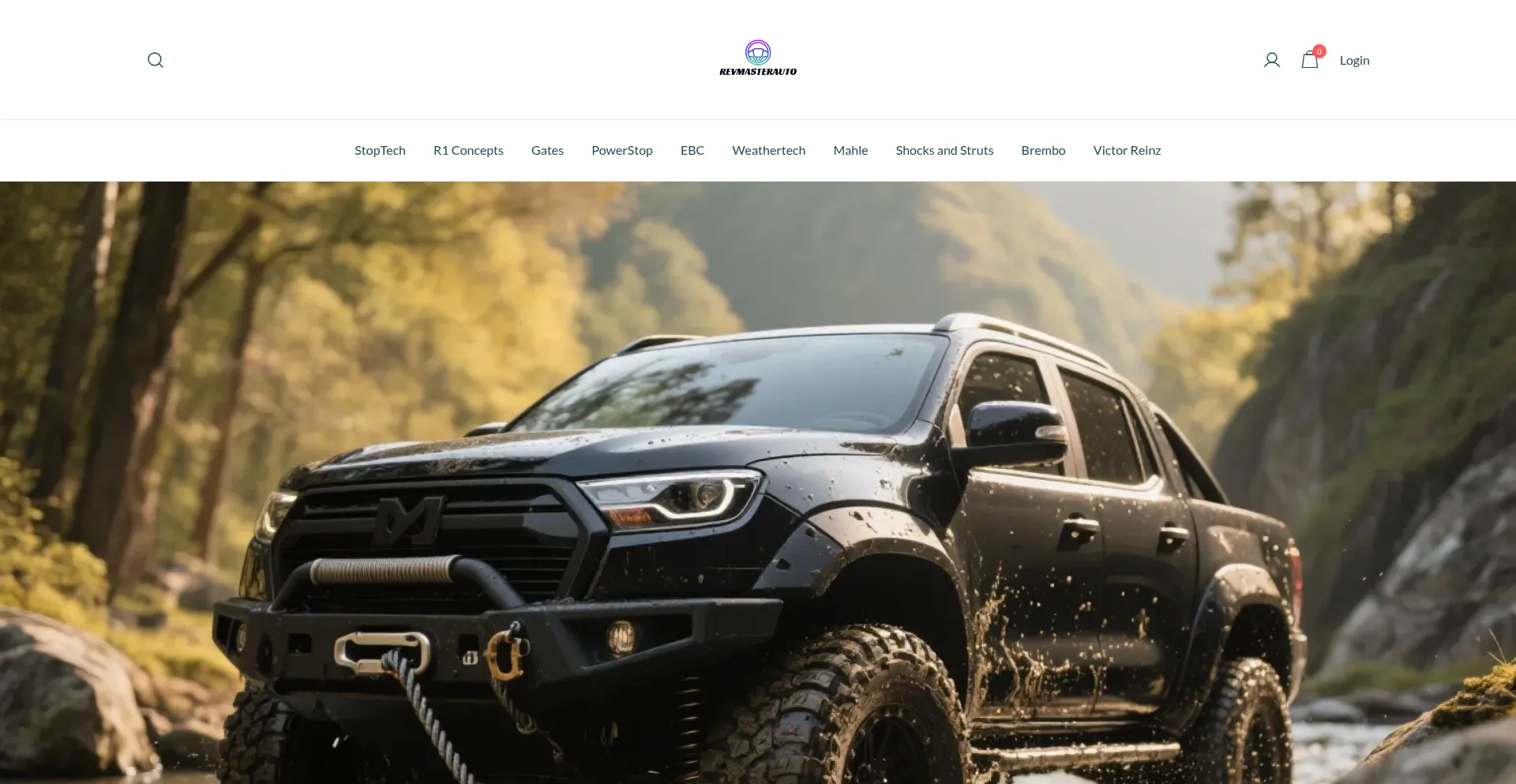 Website screenshot of Revmasterauto.com