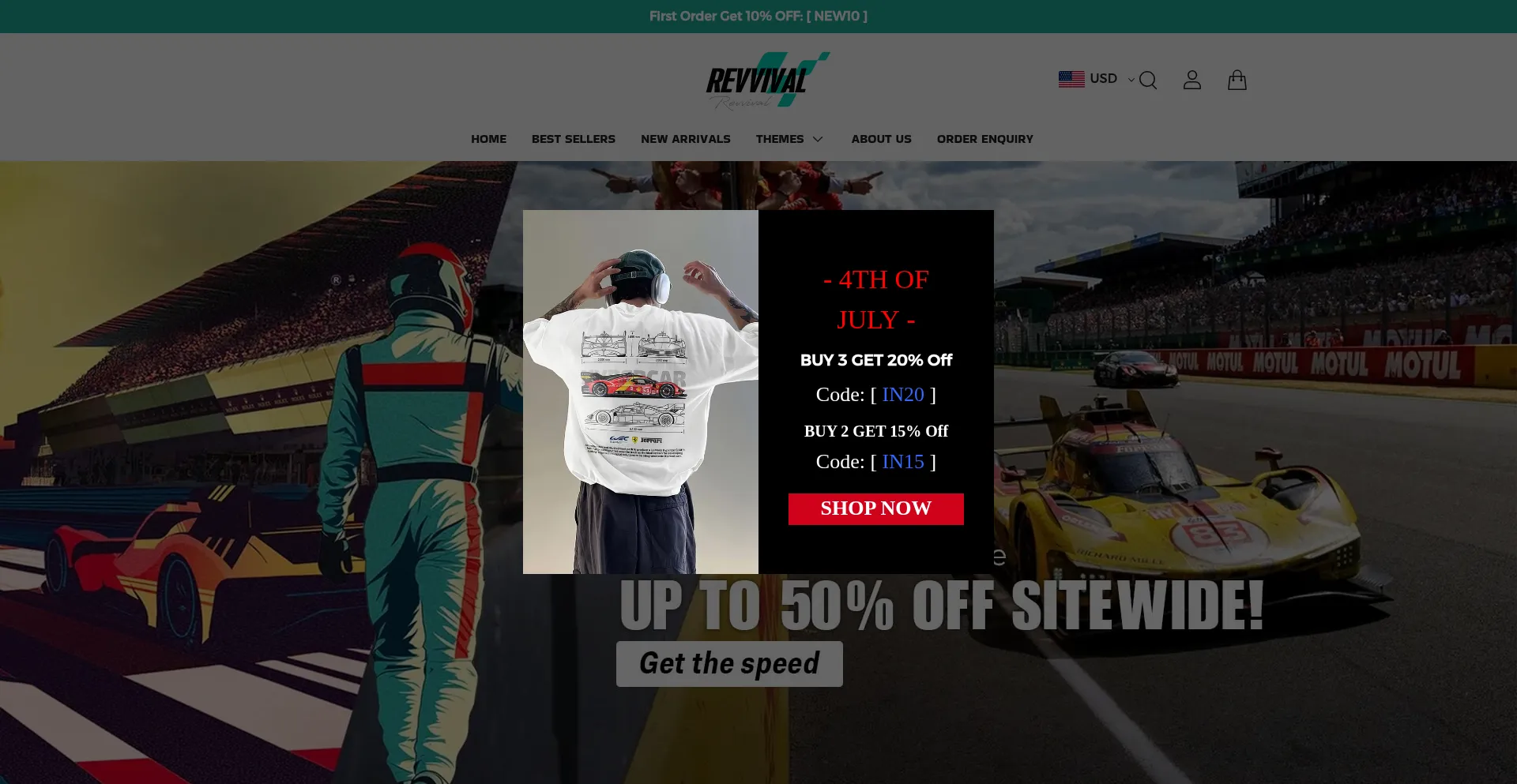 Website screenshot of Revvival.com
