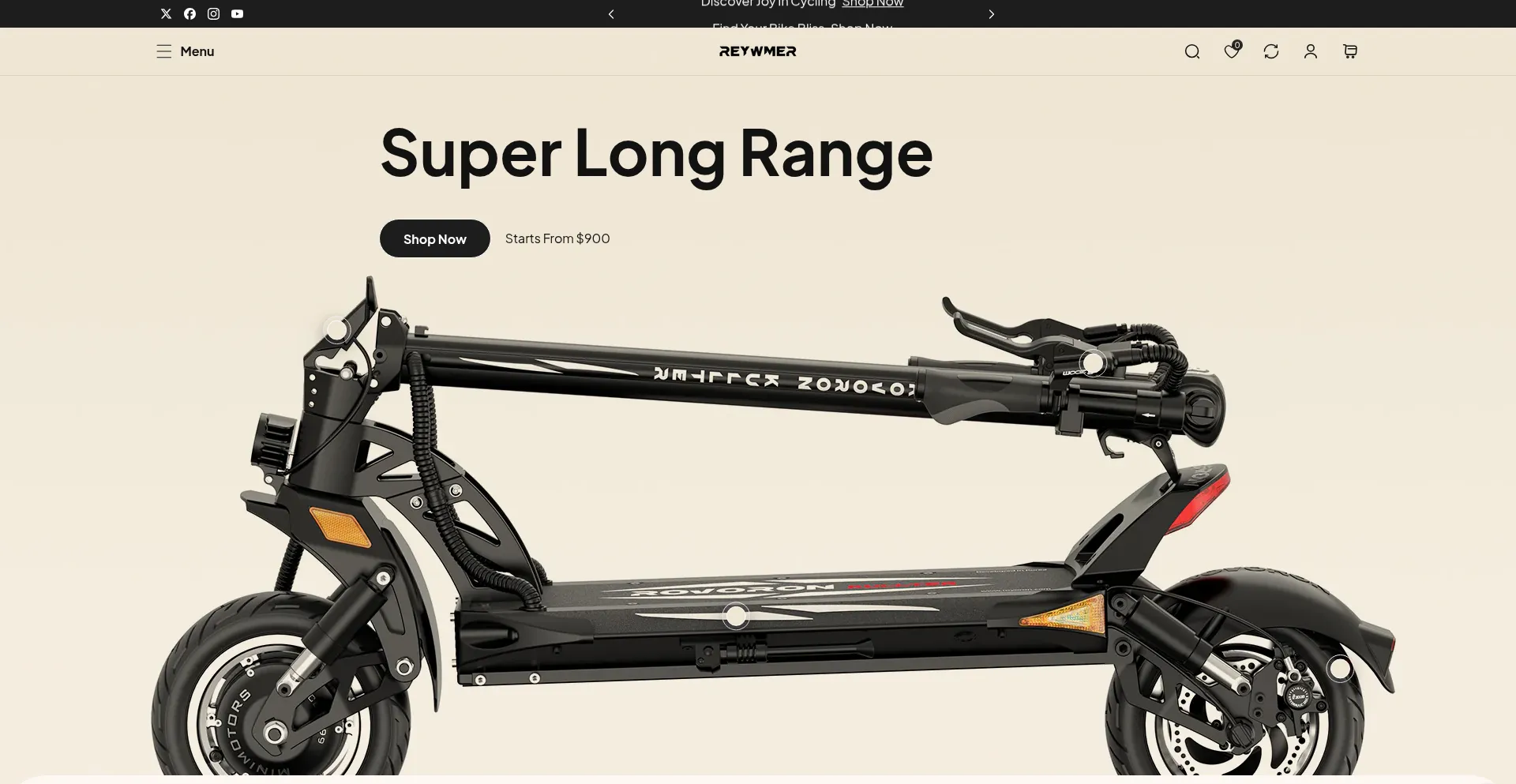 Website screenshot of Reywmer.com