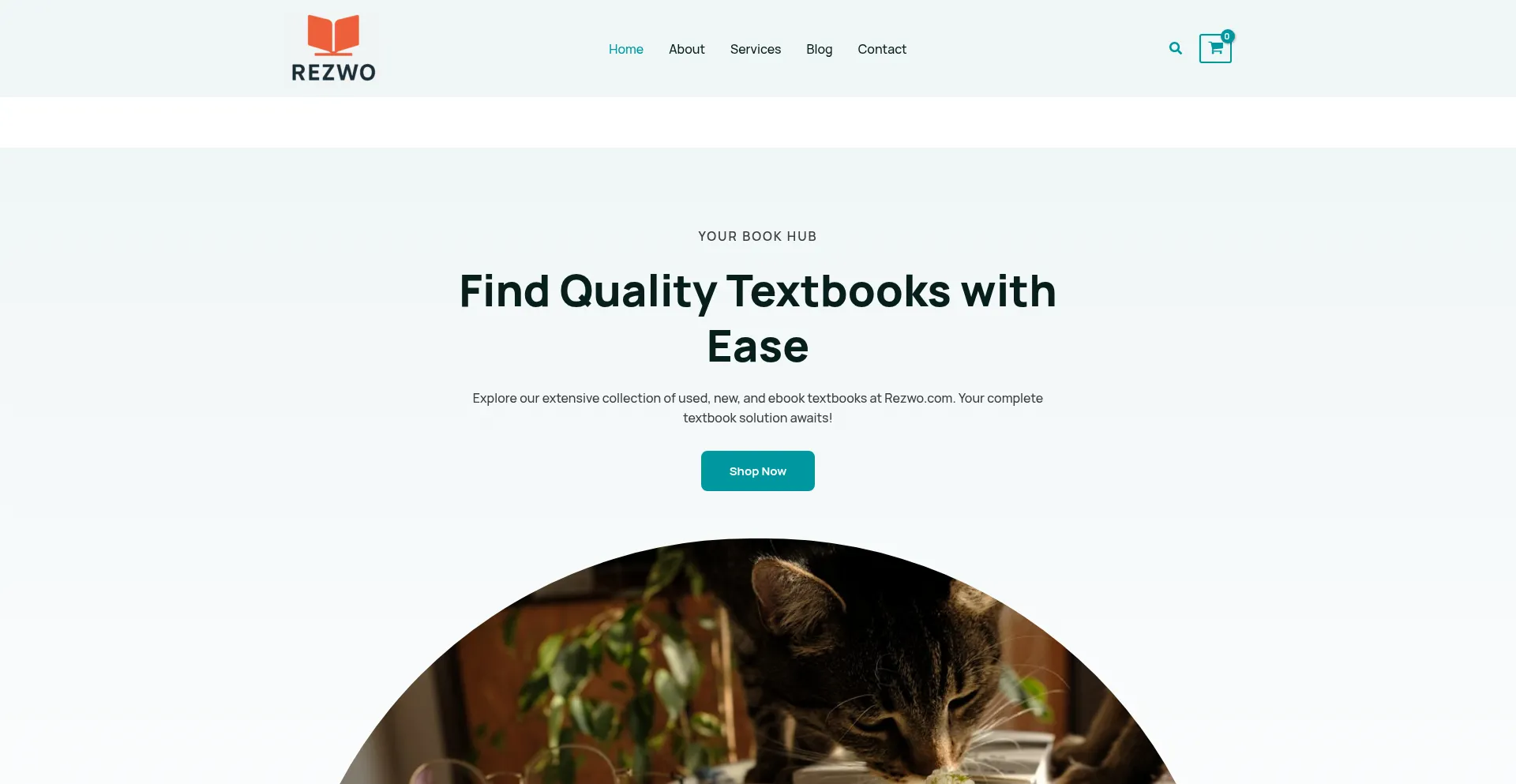 Website screenshot of Rezwo.com