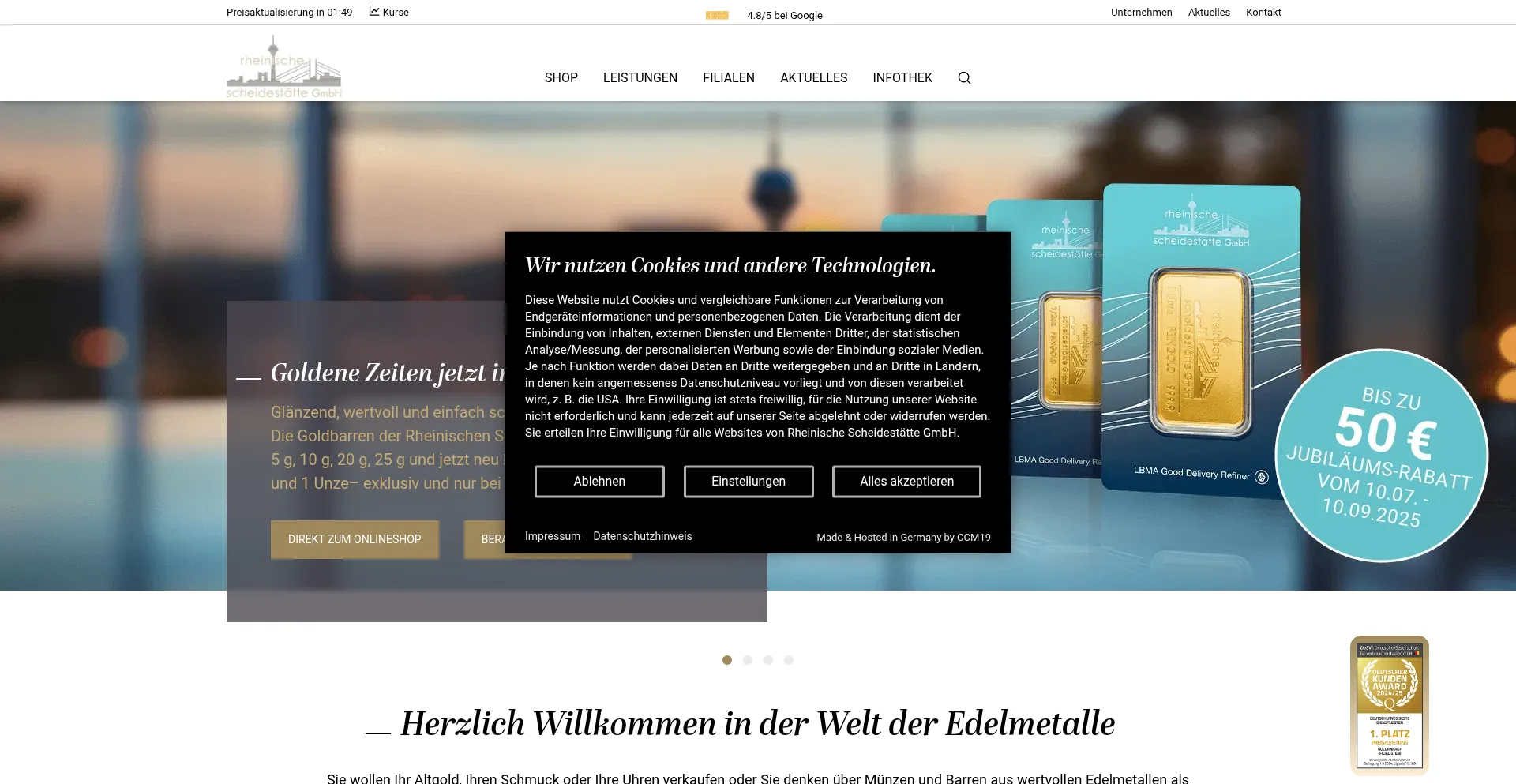 ¿És Seguro y Confiable Rheinische-scheidestaette.de?