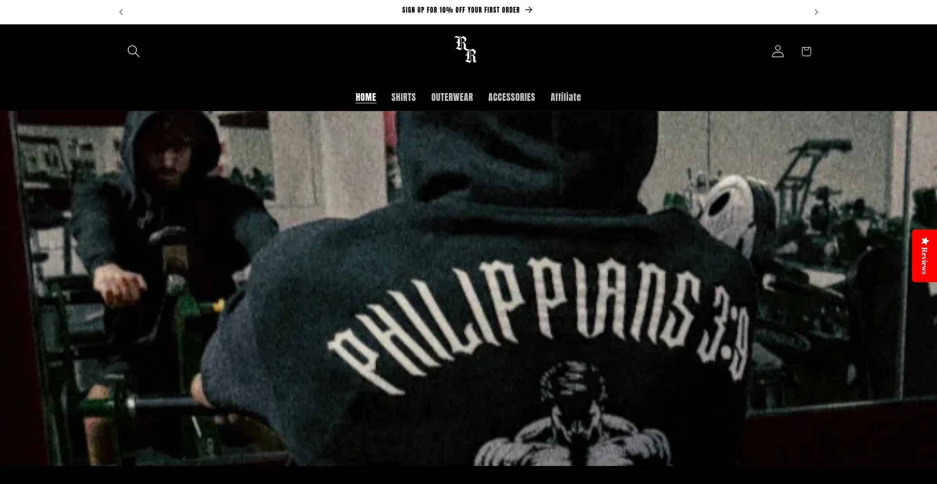 Website screenshot of Righteousrepz.com