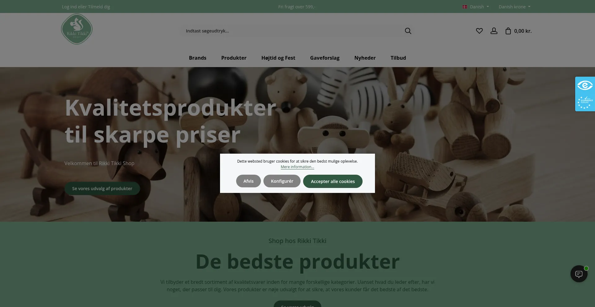 Rikkitikkishop.dk Screenshot