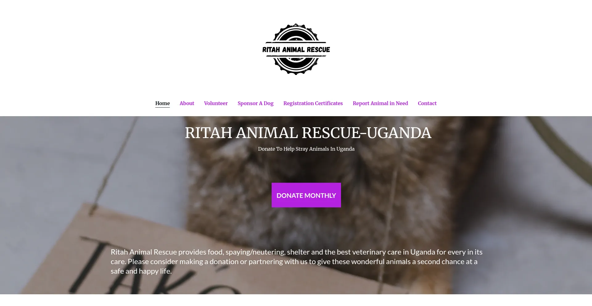 ¿És Seguro y Confiable Ritahanimalrescue.org?