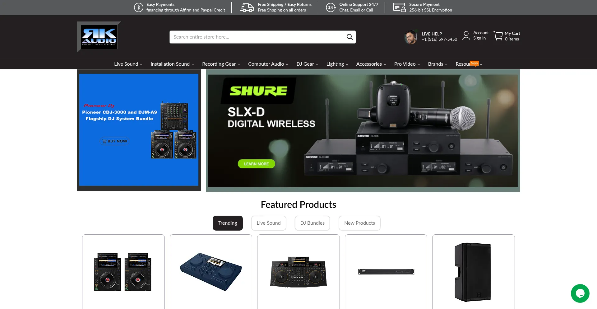 Rkaudio.com Screenshot