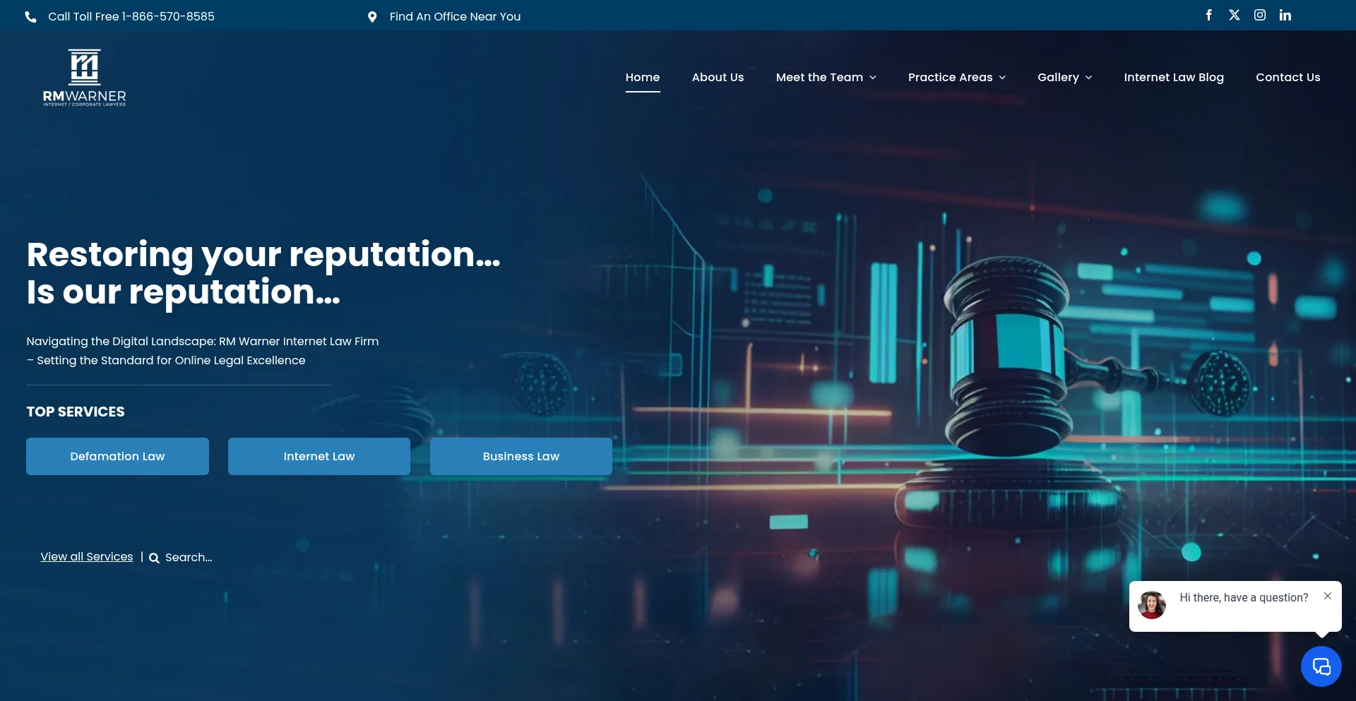 Rmwarnerlaw.com Screenshot