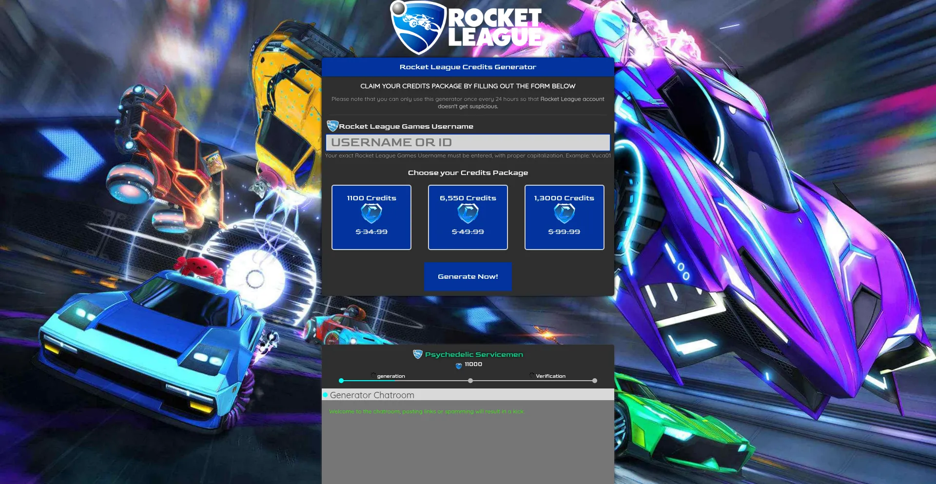 Website screenshot of Rockety.us