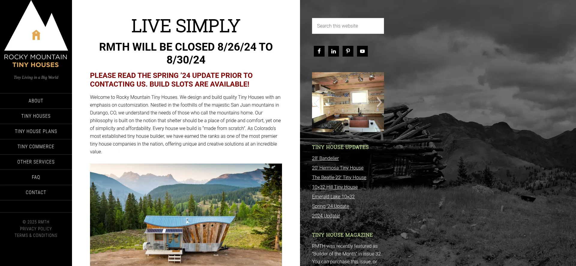 Rockymountaintinyhouses.com