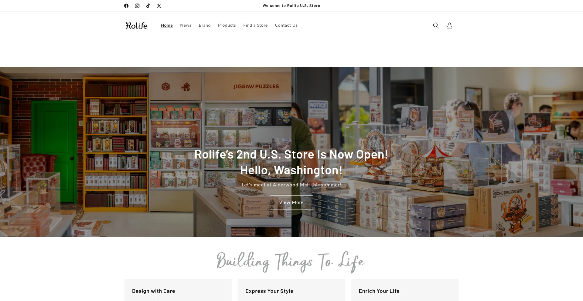 Website screenshot of Rolifeus.com
