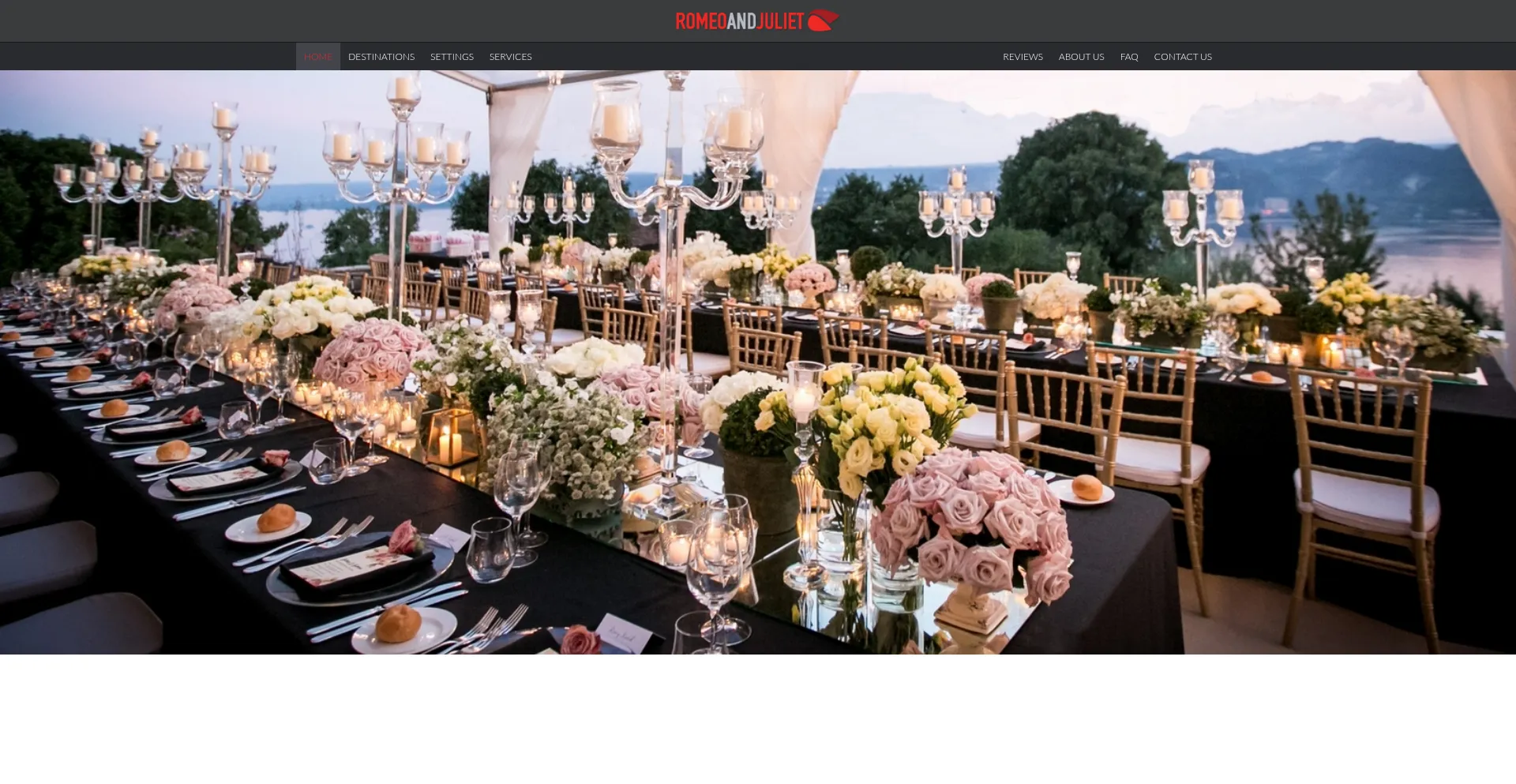 Romeoandjuliet-weddings.com Screenshot