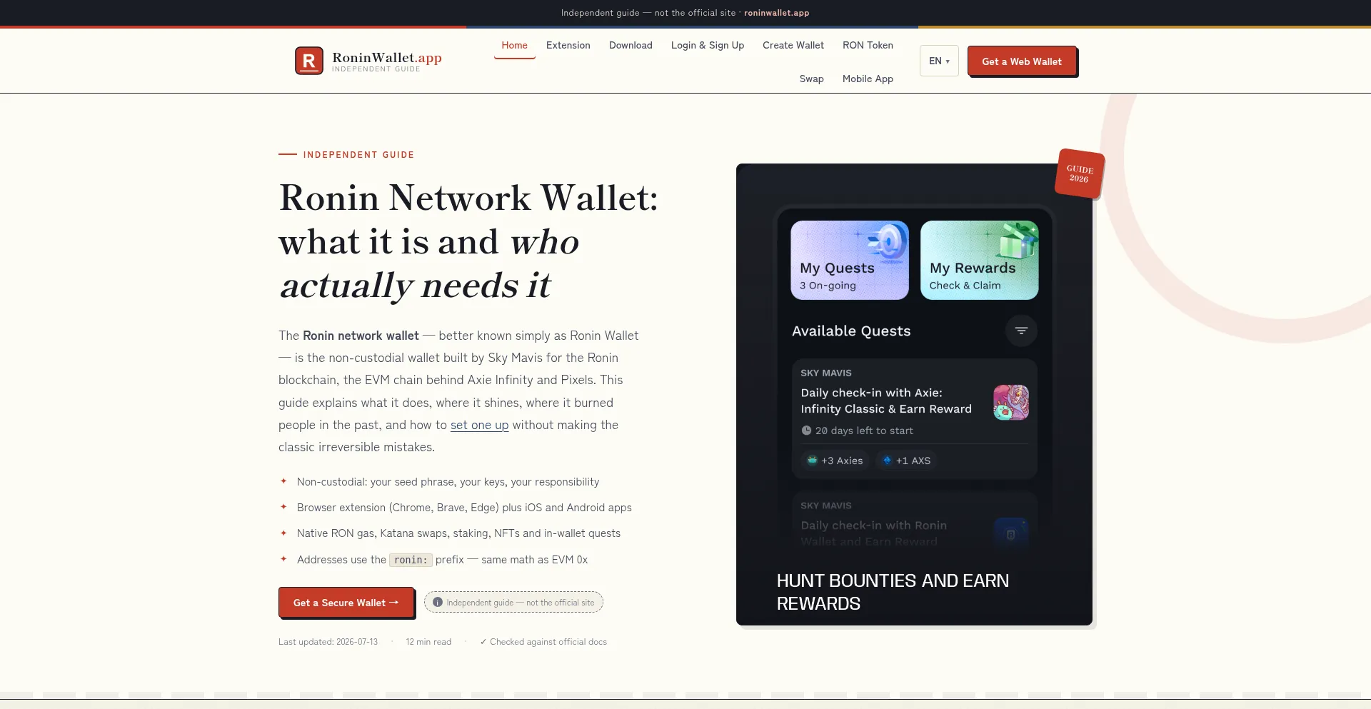 Roninwallet.app