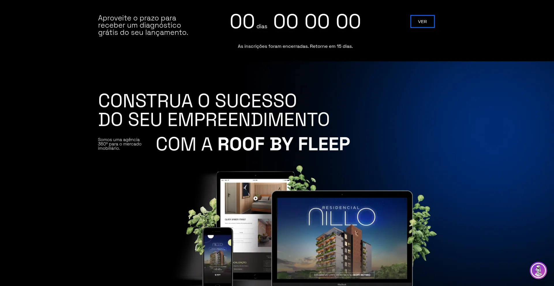Website screenshot of Roofbyfleep.com.br