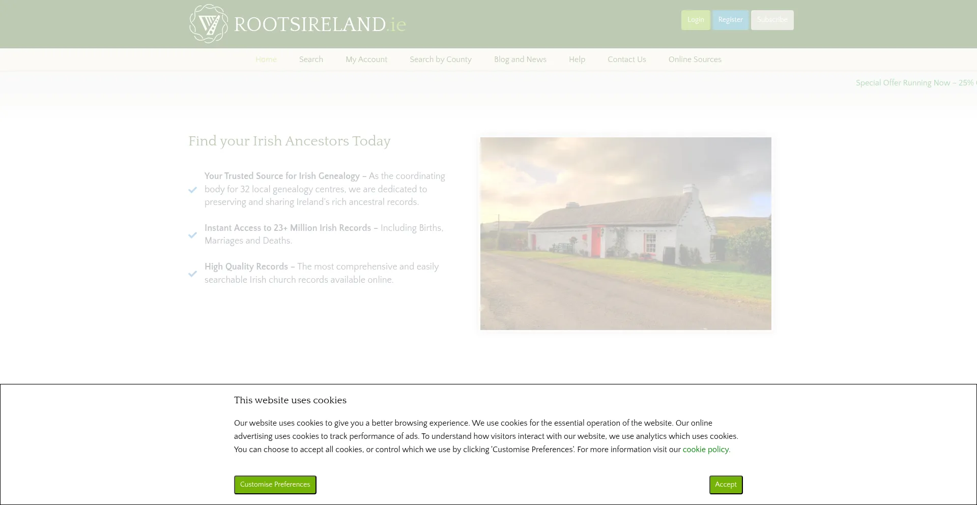 ¿És Seguro y Confiable Rootsireland.ie?