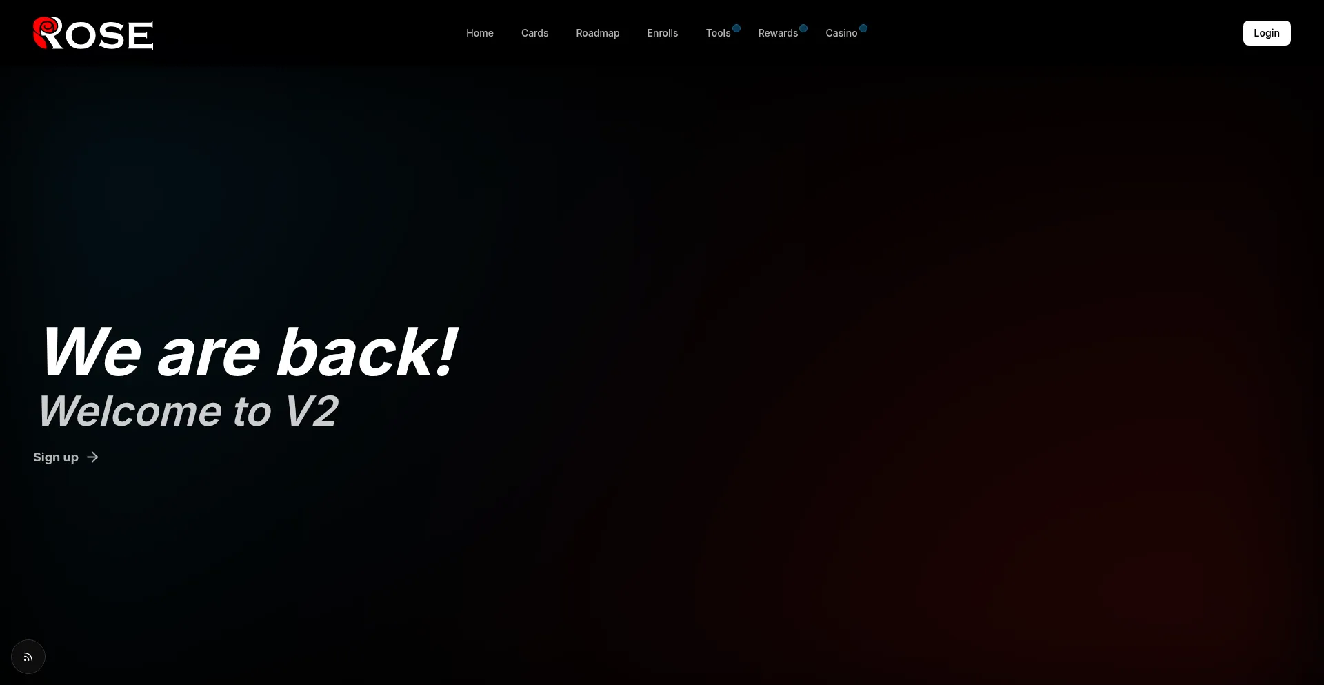 Website screenshot of Rosecc.pw