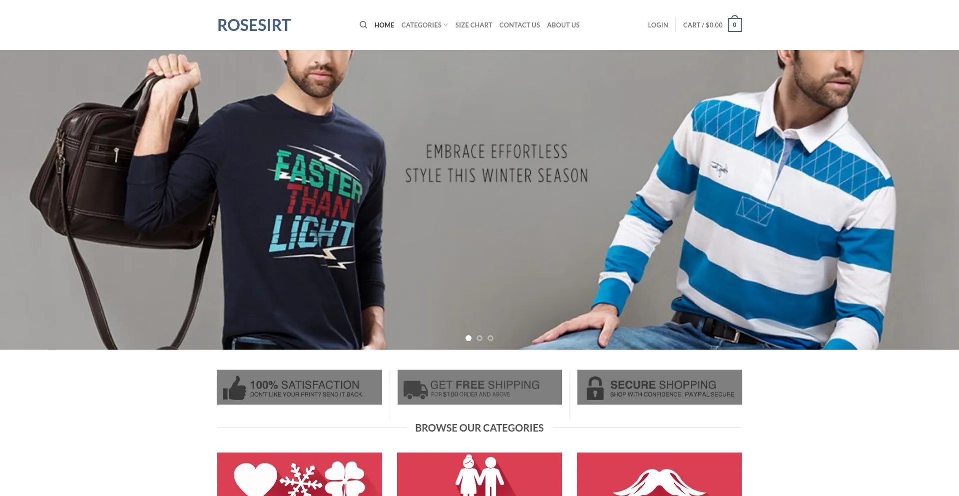 Rosesirt.com Screenshot