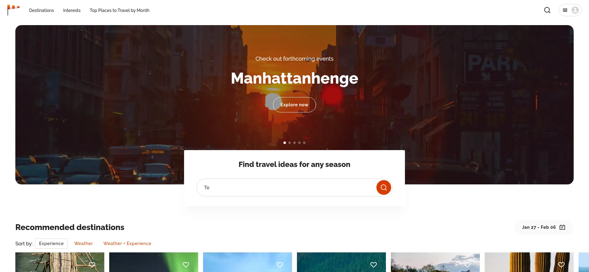 Website screenshot of Rove.me