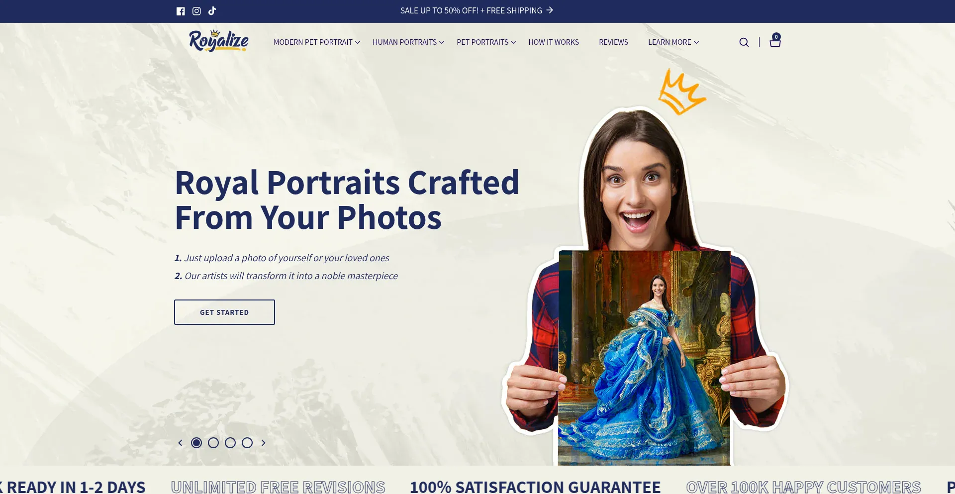 Royalize.com Screenshot