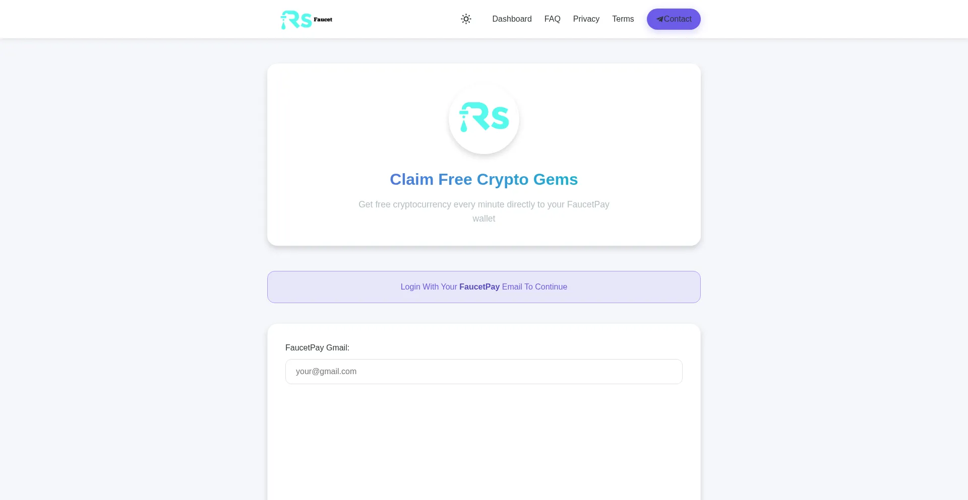 Website screenshot of Rsfaucet.com