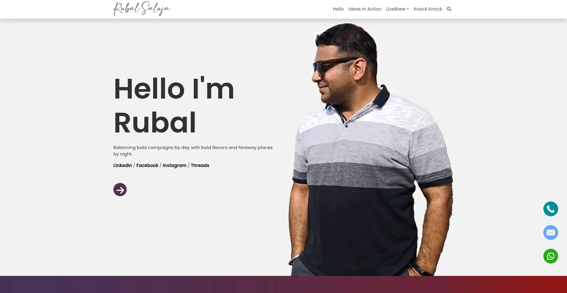 Website screenshot of Rubalsaluja.com