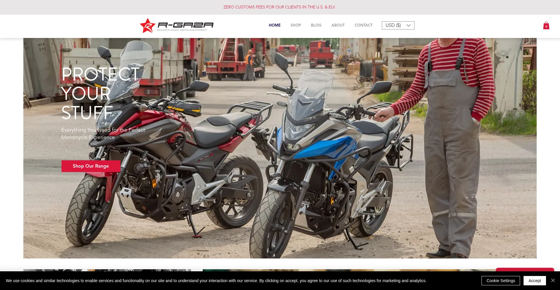 Website screenshot of Ruchkagaza.com